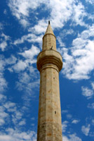 Minaret on one of many mosques in Bosnia